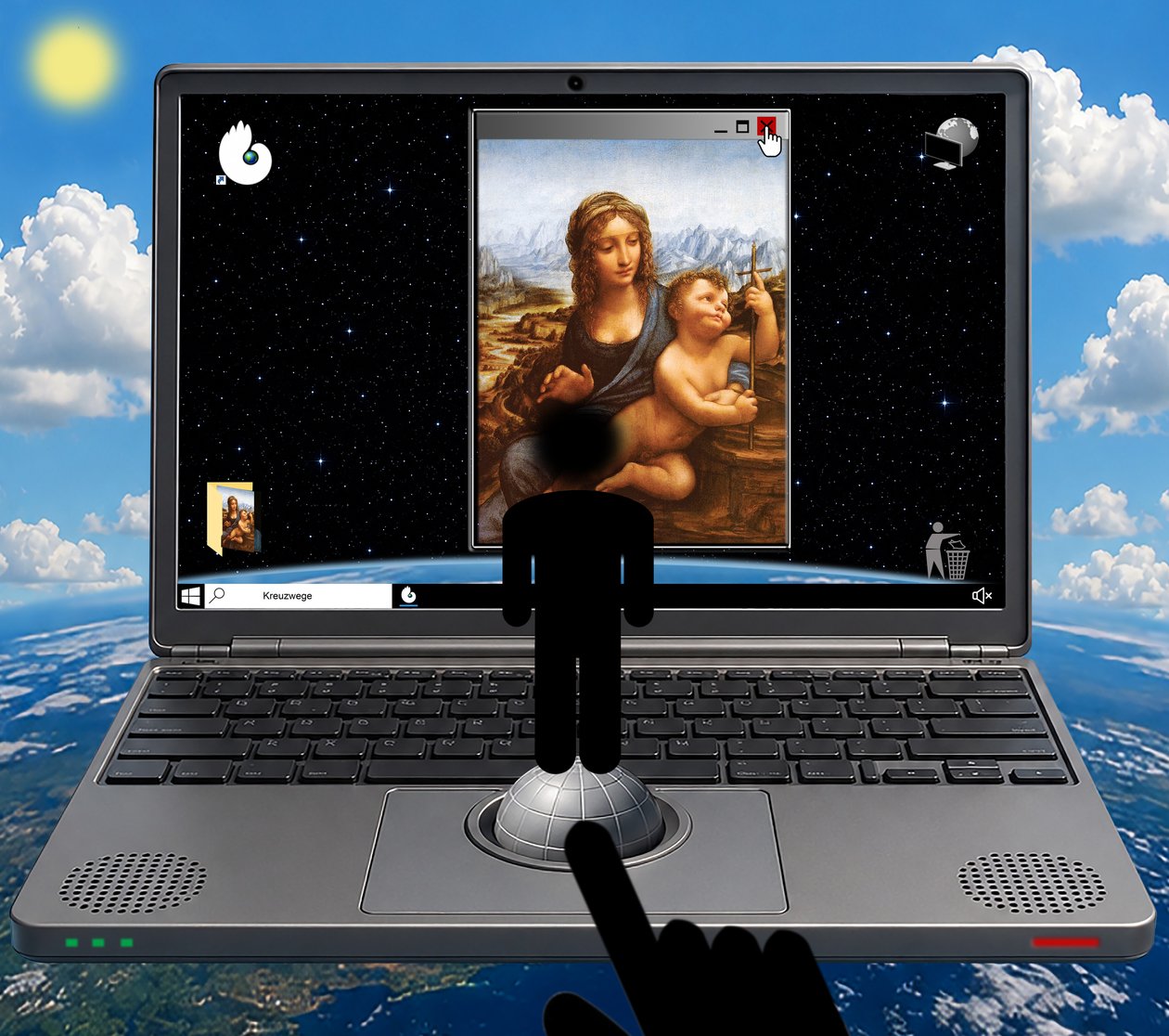 Kreuzwege (II) (aus der Serie WINDOWS) av Alexander Eibach