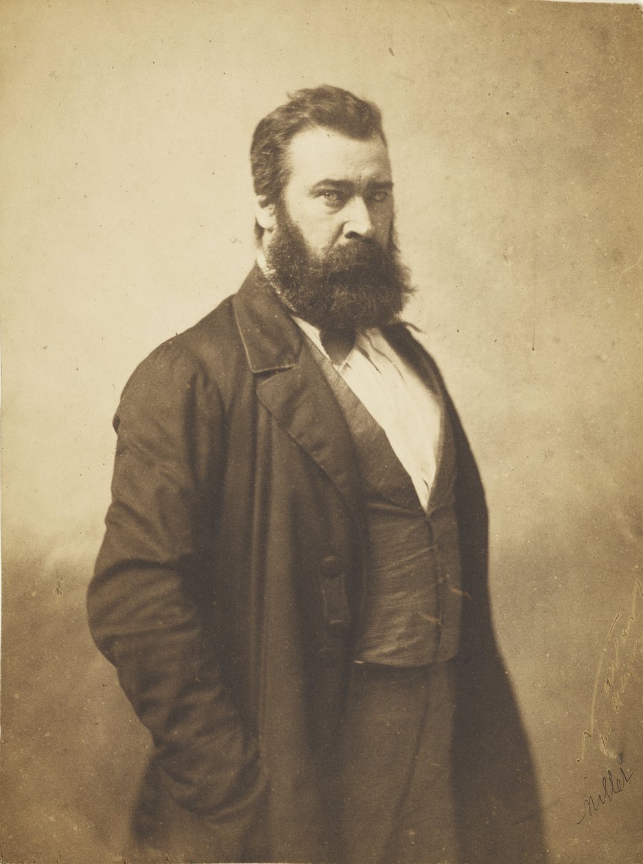 Jean-François Millet, 1856-58 (saltade pappersutskrifter från glasnegativ) av Nadar
