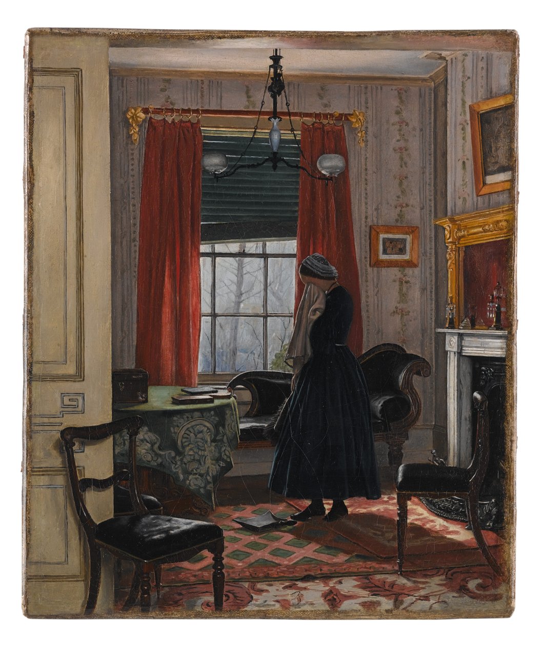 Den första platsen, 1860 olja på duk av A. Erwood
