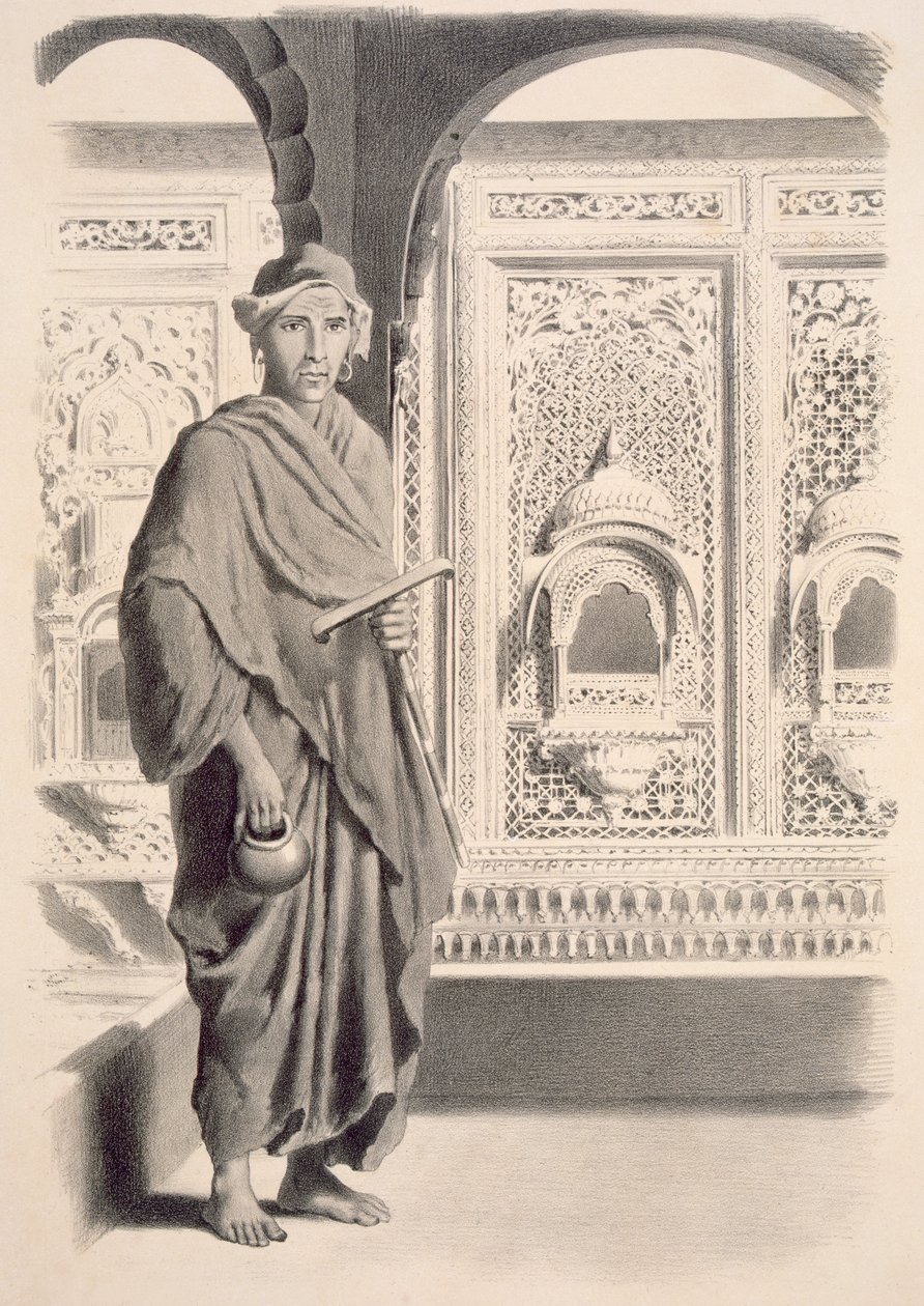 En Fakir från Rajputana, från "Voyages in India", pub. av Smith, Elder und Co., 1858 av A. Soltykoff