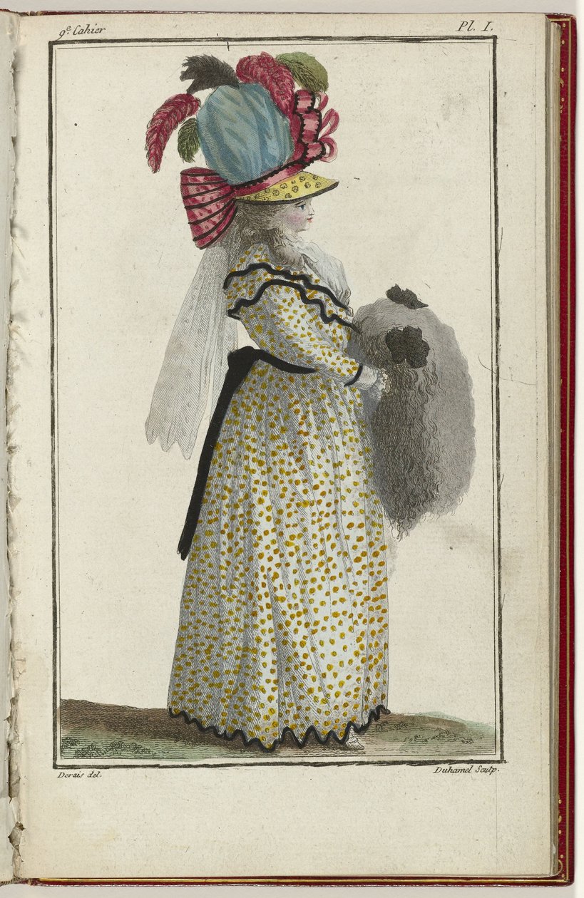 Cabinet des Modes eller Les Modes Nouvelles, 15 mars 1786, pl. jag av A.B. Duhamel