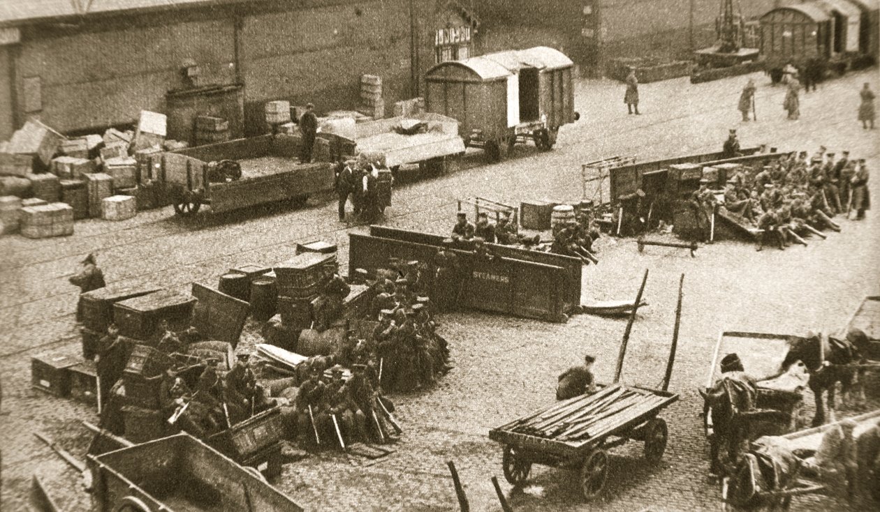 Den andra bataljonen av Royal Sussex Regiment, Belfast, Irland, 1907 av AE Brown