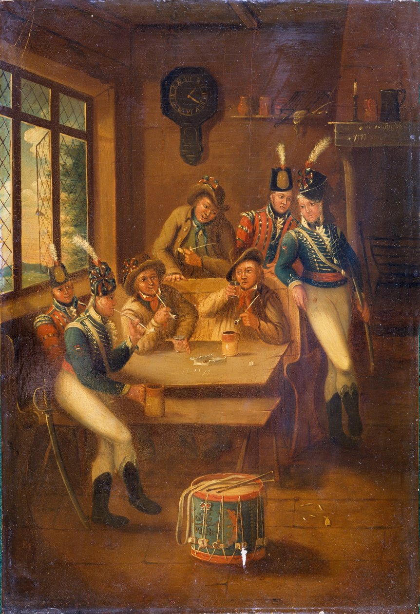 Ett rekryteringsparti, 1805 av A.E. Eglington
