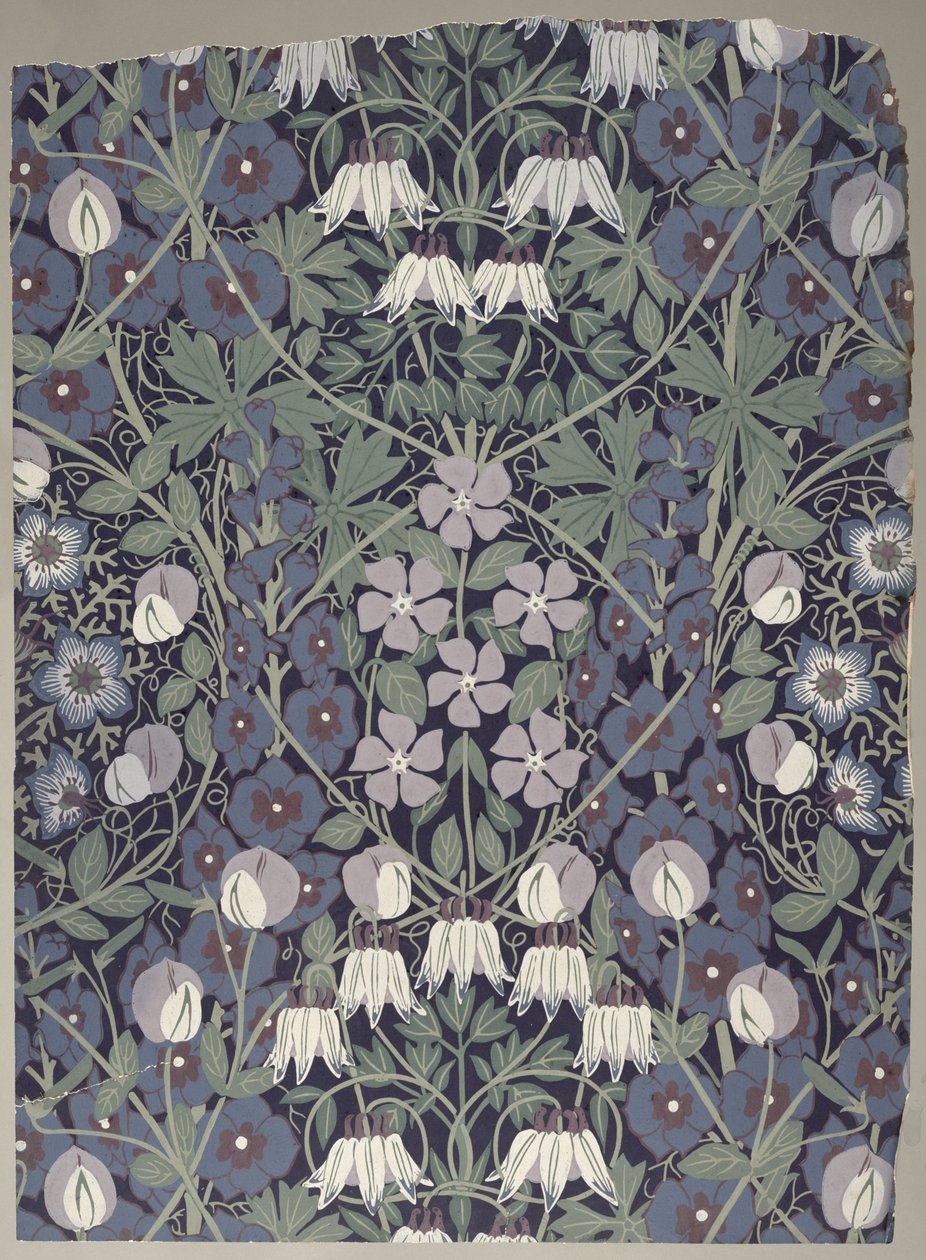 Columbine, tillverkad av Jeffrey & Co., London (tapet) av A.F. Vigers