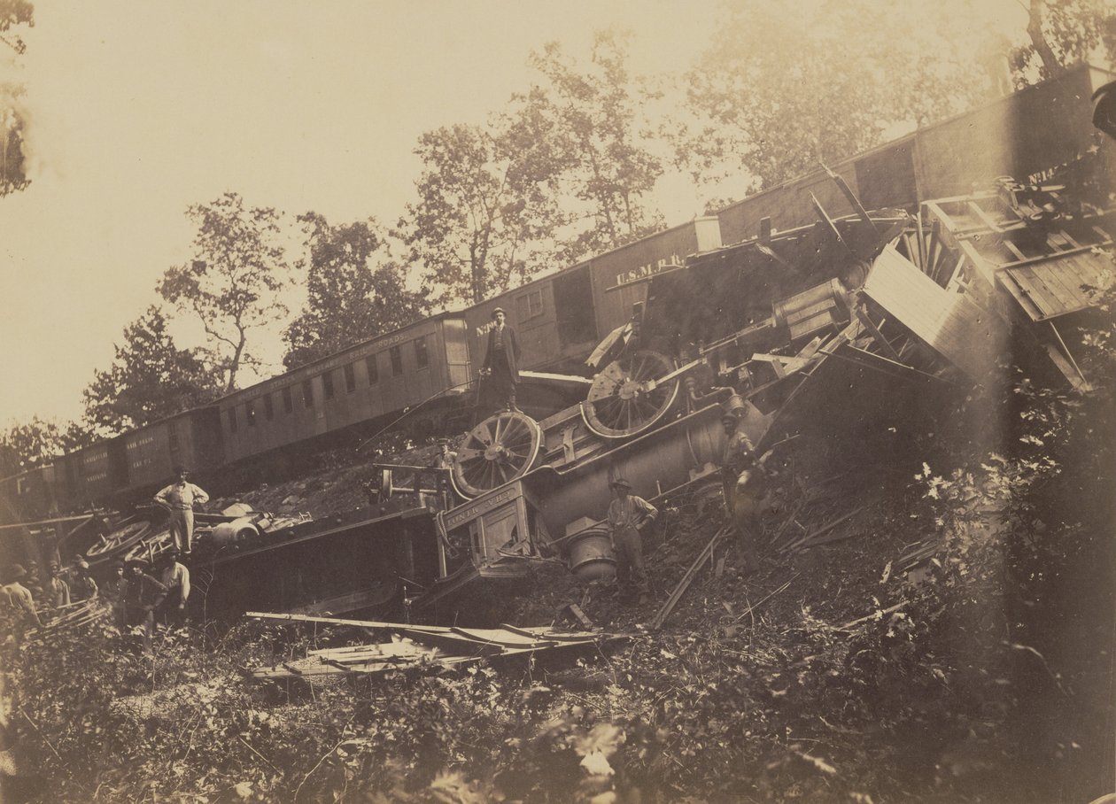 Railroad Accident Caused by Rebels av A.J. Russell