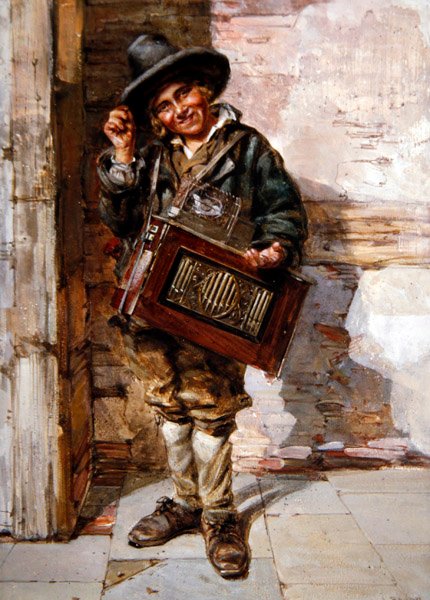 Hurdy-Gurdy-spelaren av A.J. Rayner