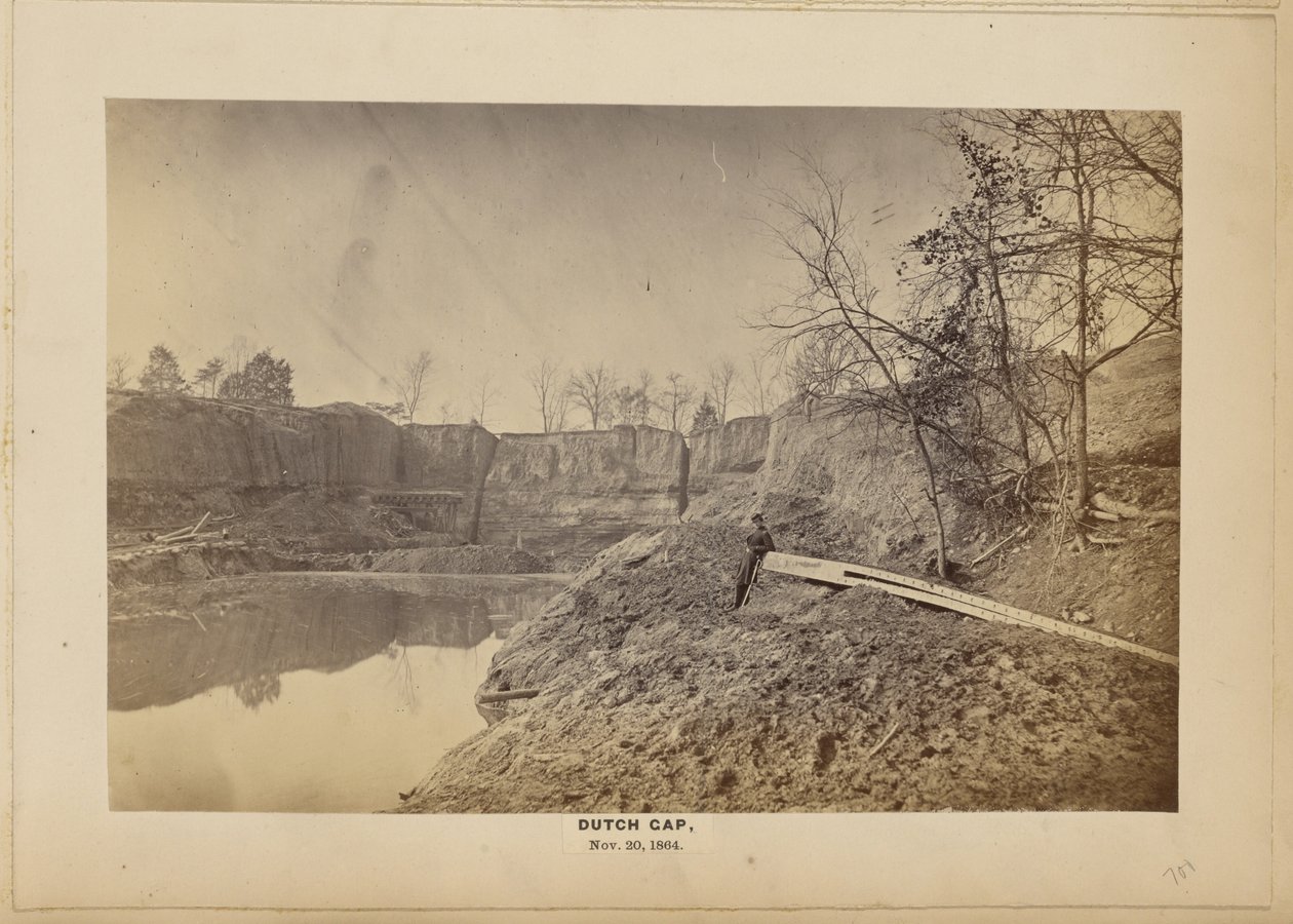 Dutch Gap, 20 november 1864. [James River, Va.]. av A.J. Russell