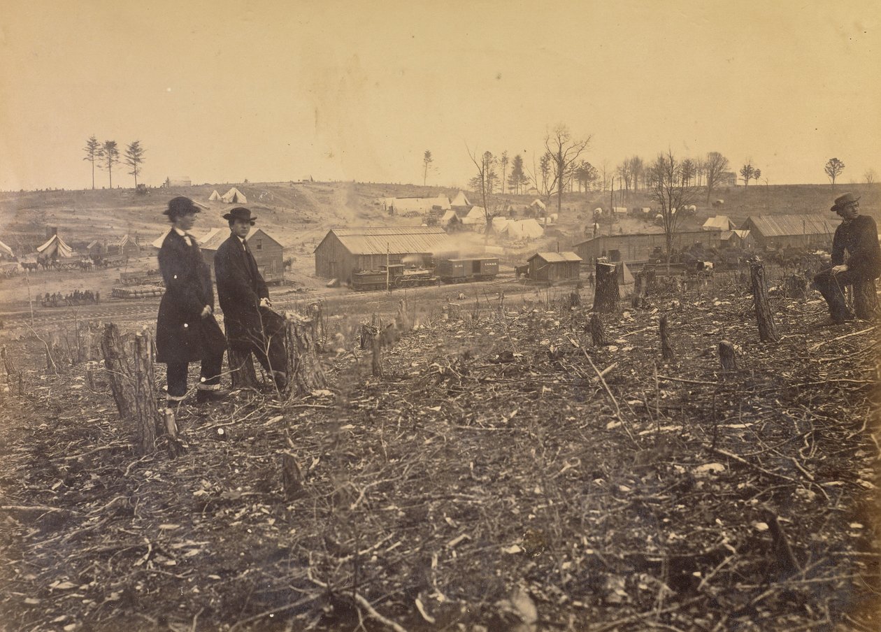 Nr 91. Fairfax Station - Orange  Alexandria Railroad. av A.J. Russell
