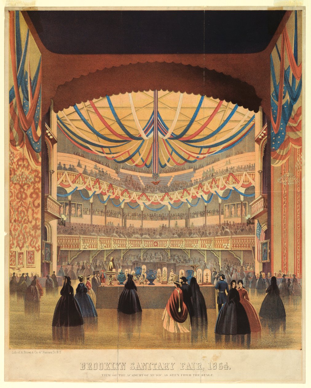 Brooklyn Sanitary Fair 1864, Academy of Music av A. Brown and Company