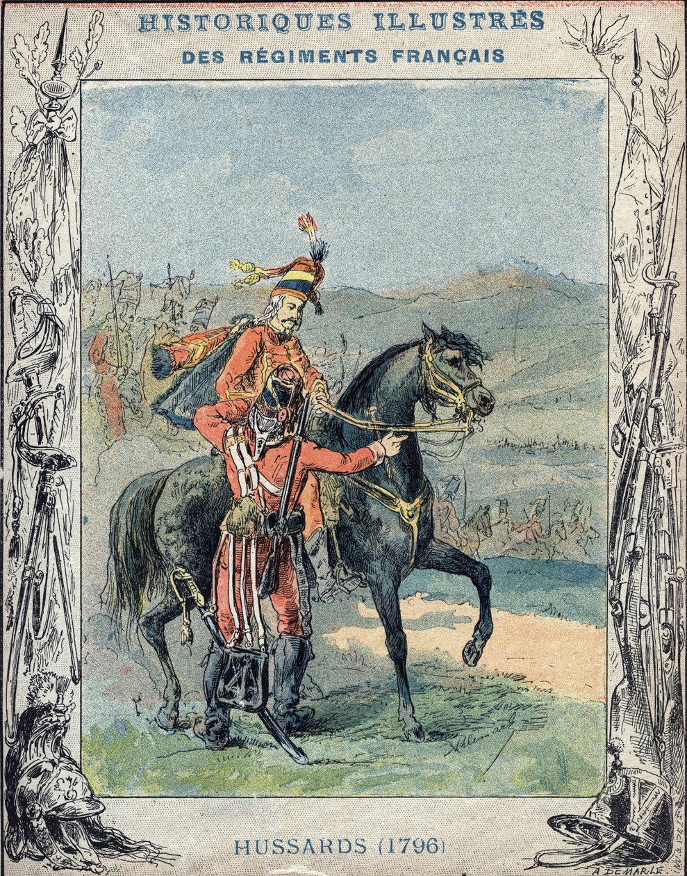 engelska husarer av A. Demarle