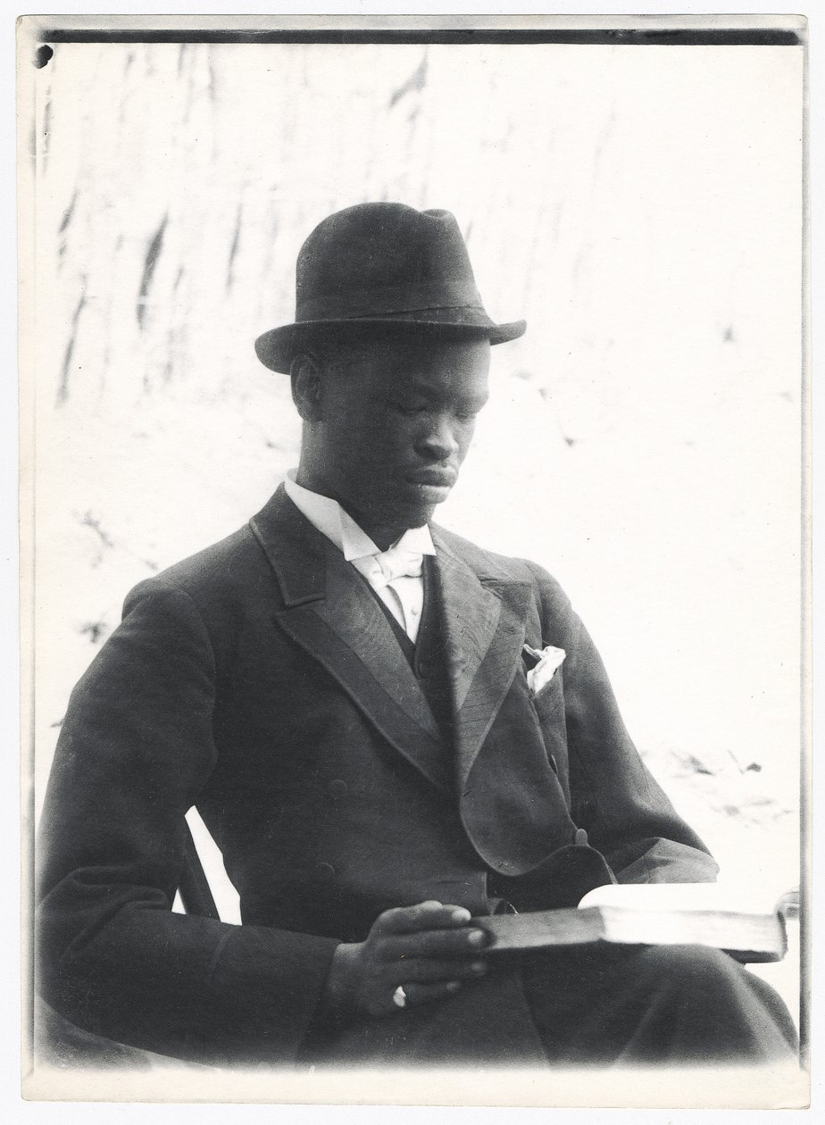 Sekhome, Khamas son, ca 1910 (platinautskrift) av A. E. Hargreave