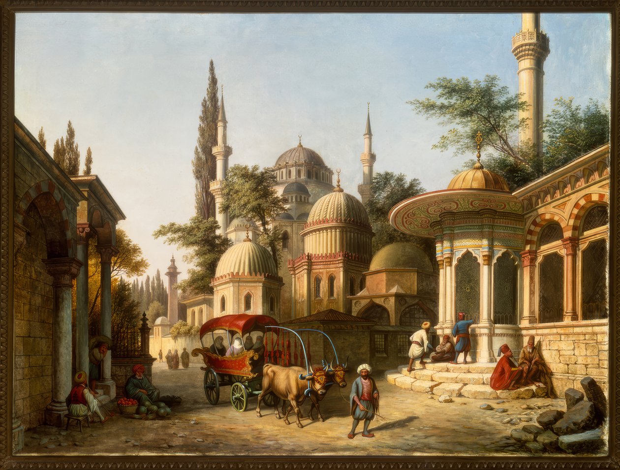 Utsikt över en moské i Istanbul av A. Finke