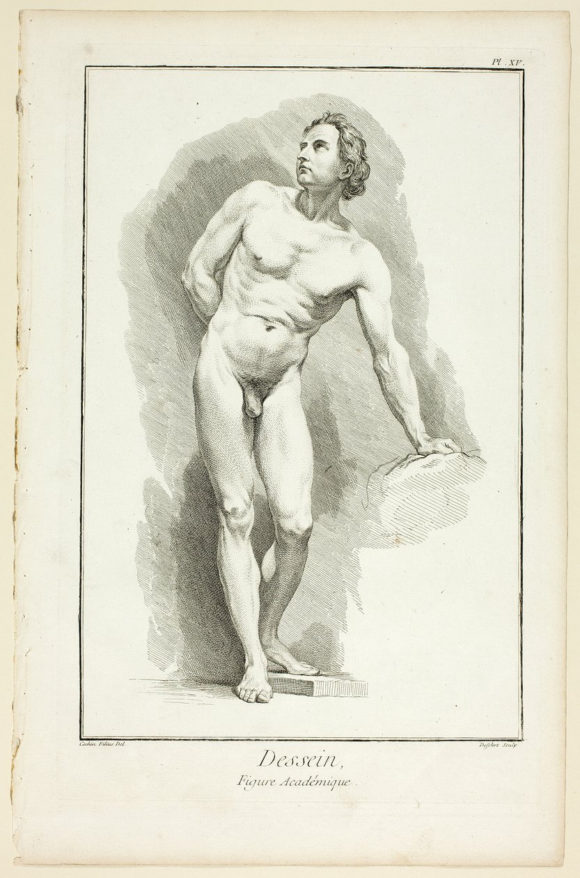 Design: Akademisk figur, från Encyclopédie av A. J. Defehrt