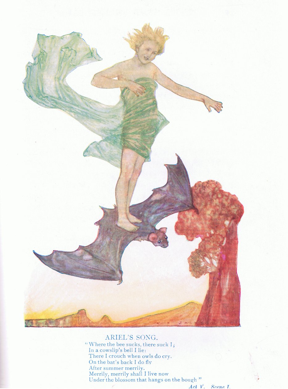 Ariels sång (The Tempest), från Tales from Shakespeare pub. av Ward Lock & Co Ltd av A. Jackson