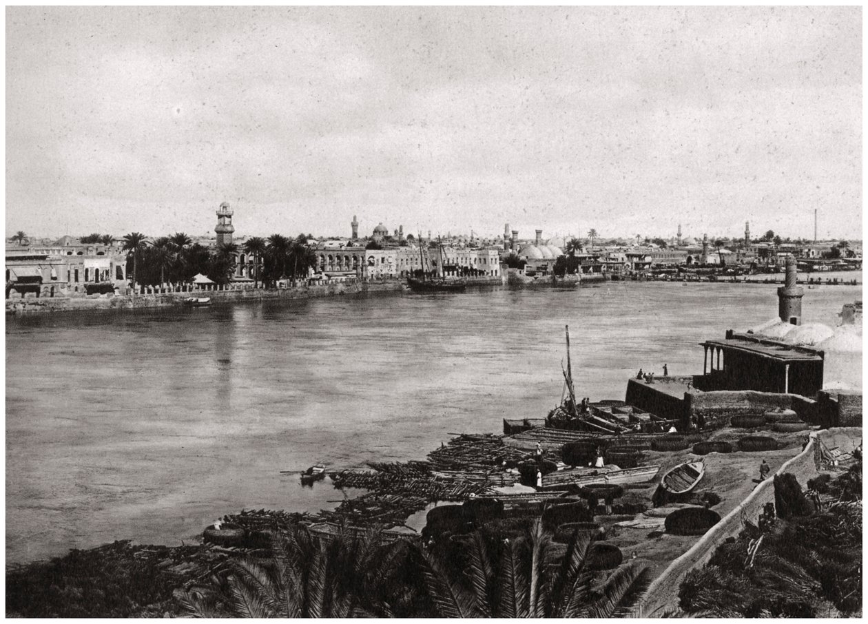 Moderna Bagdad, Kalifernas stad, Irak 1925 av A. Kerim