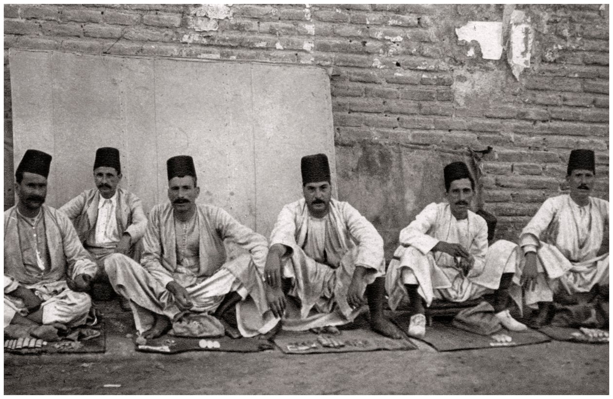 Turkiska växlare, Bagdad, Irak, 1925 av A. Kerim