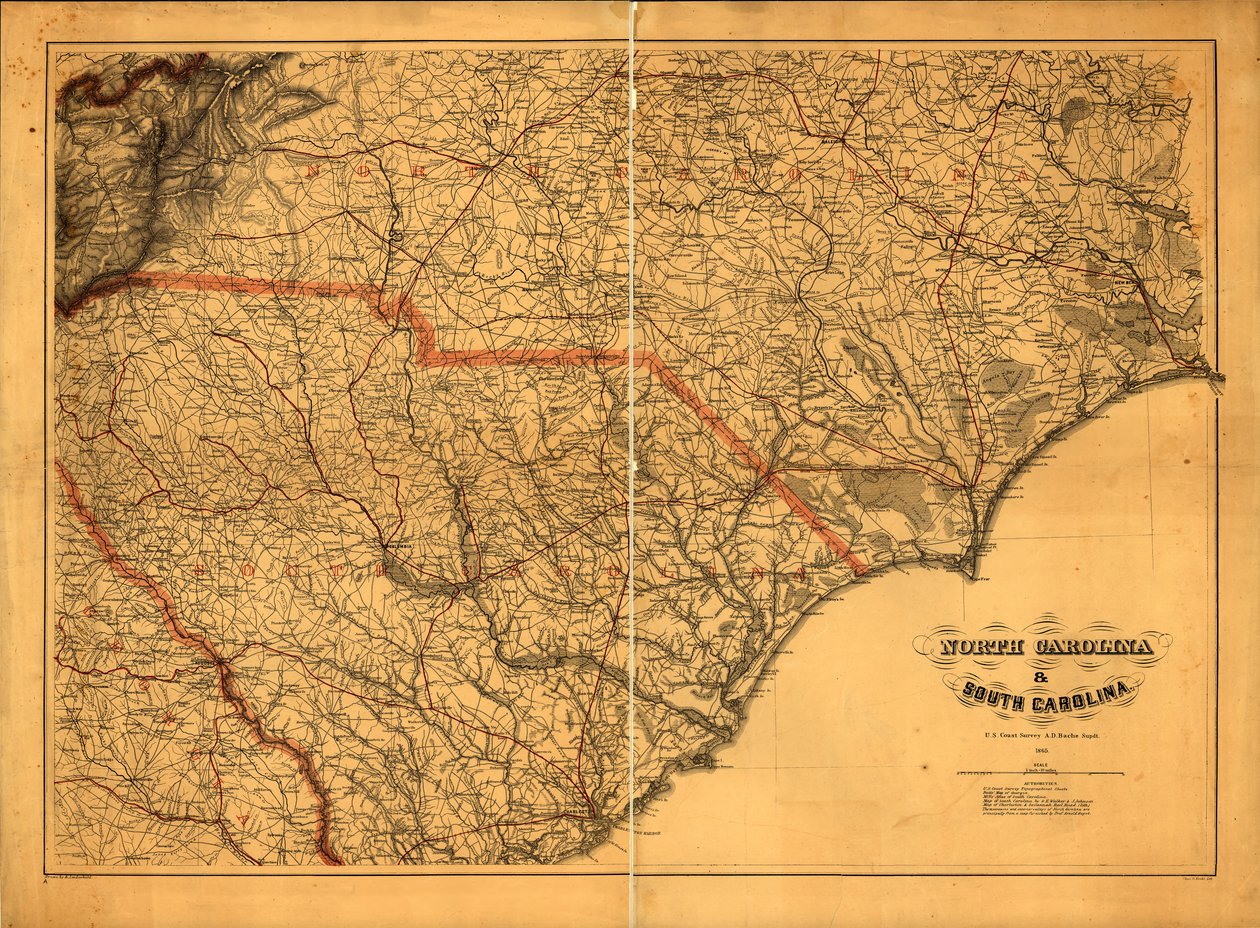 633 600. LC Civil War Maps (2:a uppl.), 305a.4 Allmän karta. Myndigheter som används för att göra kartan listas under rubriken. Statsnamn, gränser och järnvägar är övertryckta i rött. Beskrivning härledd från publicerad bibliografi. Finns även via av A. Lindenkohl