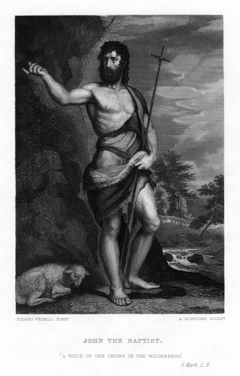 Johannes Döparen, 1800-talet av A. Rordorf