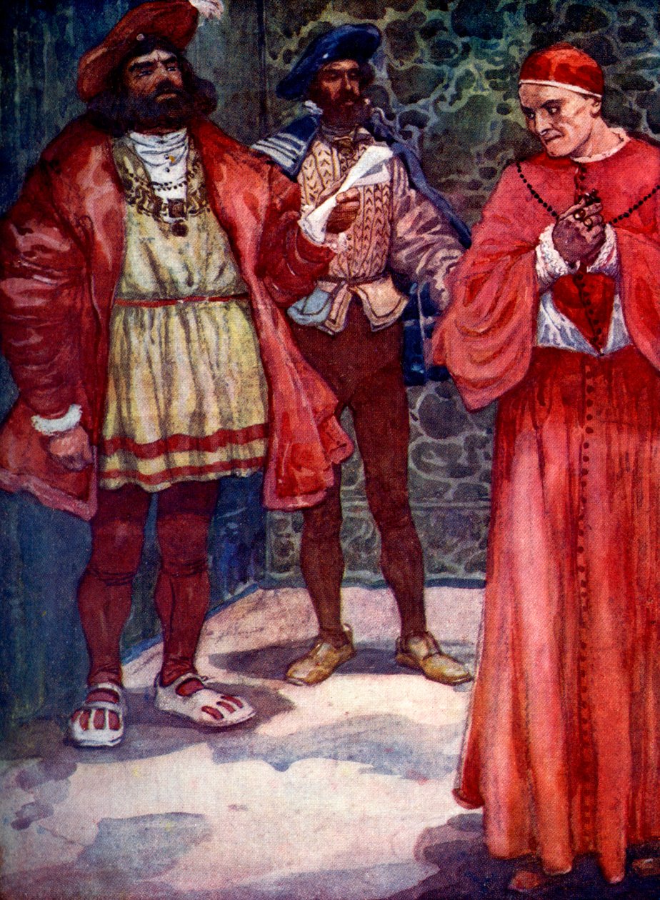 Henry skickade Wolsey bort från domstolen, c1529, 1905. av A. S. Forrest