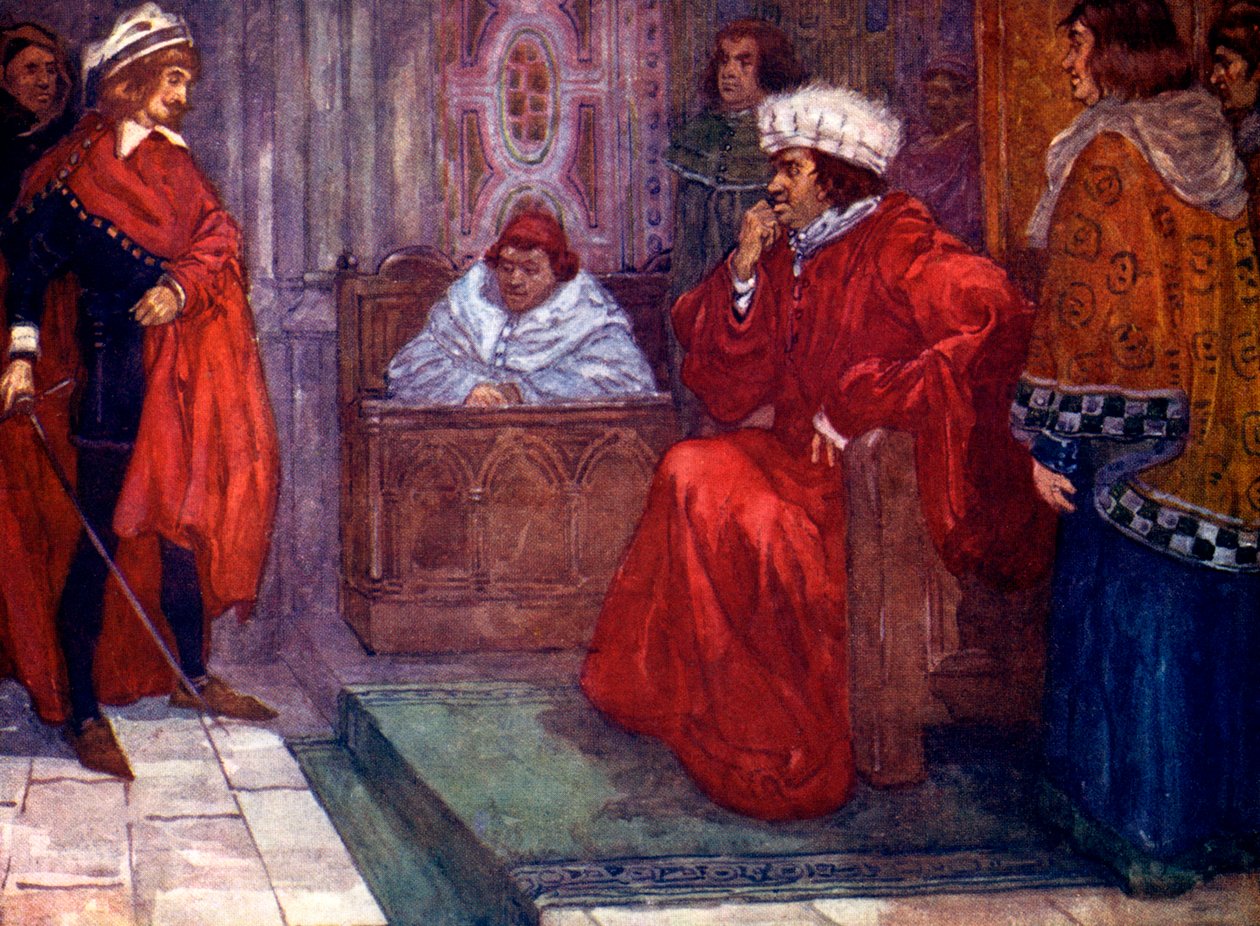 ...jag skickar dig i fängelse, sa domare Gascoigne, 1300-talet, 1905 av A. S. Forrest