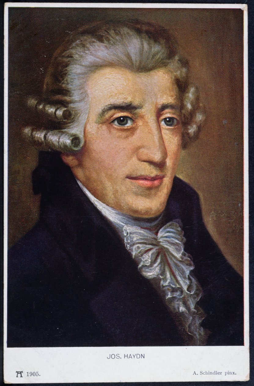 Porträtt av Franz Joseph Haydn (1732-1809), 1905 av A. Schindler