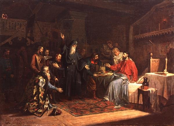 Bjud in prins Posharsky att leda Moskvas befrielse från polackerna 1616 av A. Shvaykevich