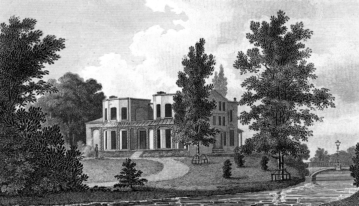 Lord Nelsons villa i Merton, 1800-talet. av A Warren
