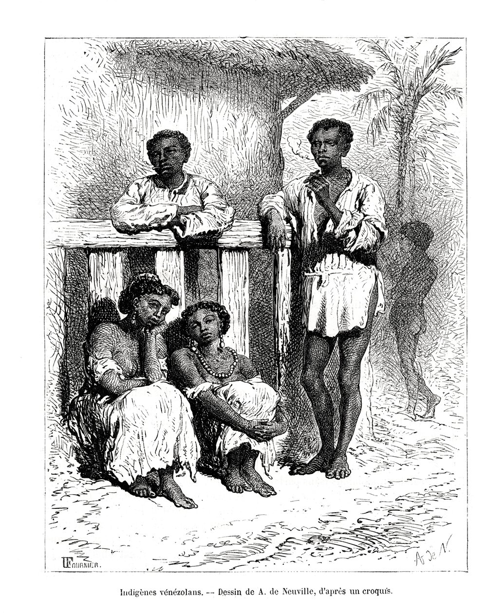 Ursprungsbefolkning, Venezuela, 1800-talet av A. de Neuville