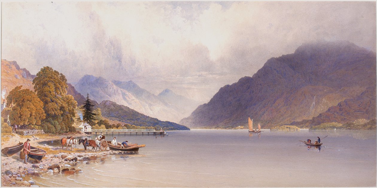 The Pier at Luss, Loch Lomond (kroppsfärg) av Aaron Edwin Penley