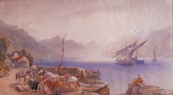 På en italiensk sjöstrand av Aaron Edwin Penley