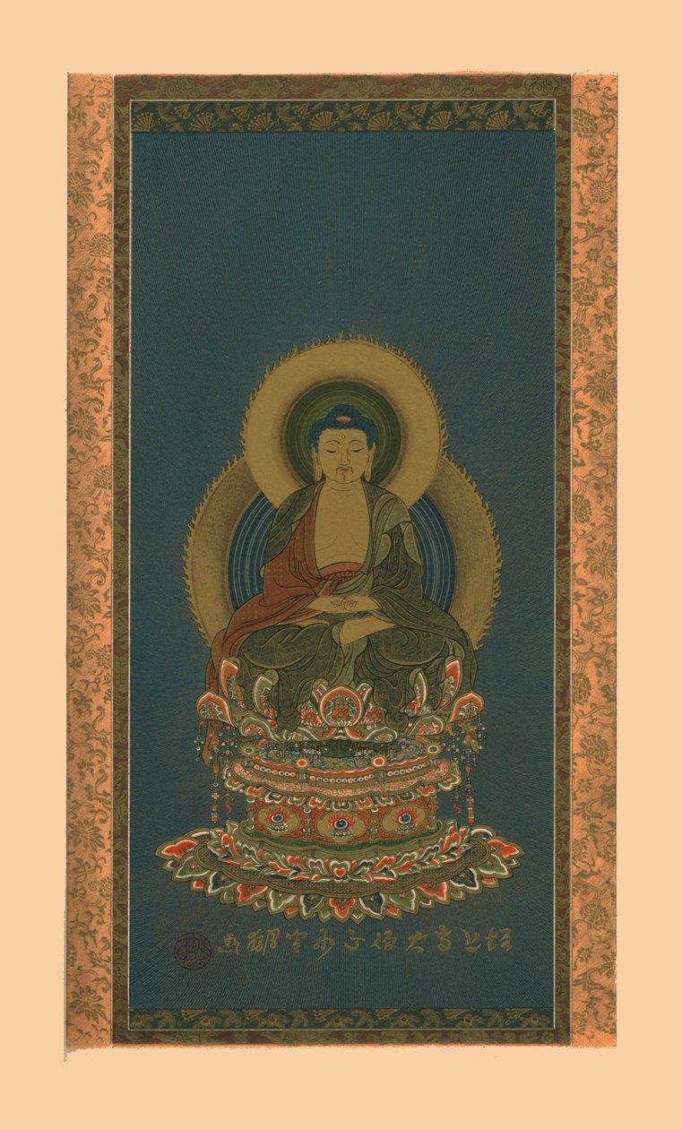 Amitabha, tidigt 1800-tal, 1886. av Abbot of Zojoji