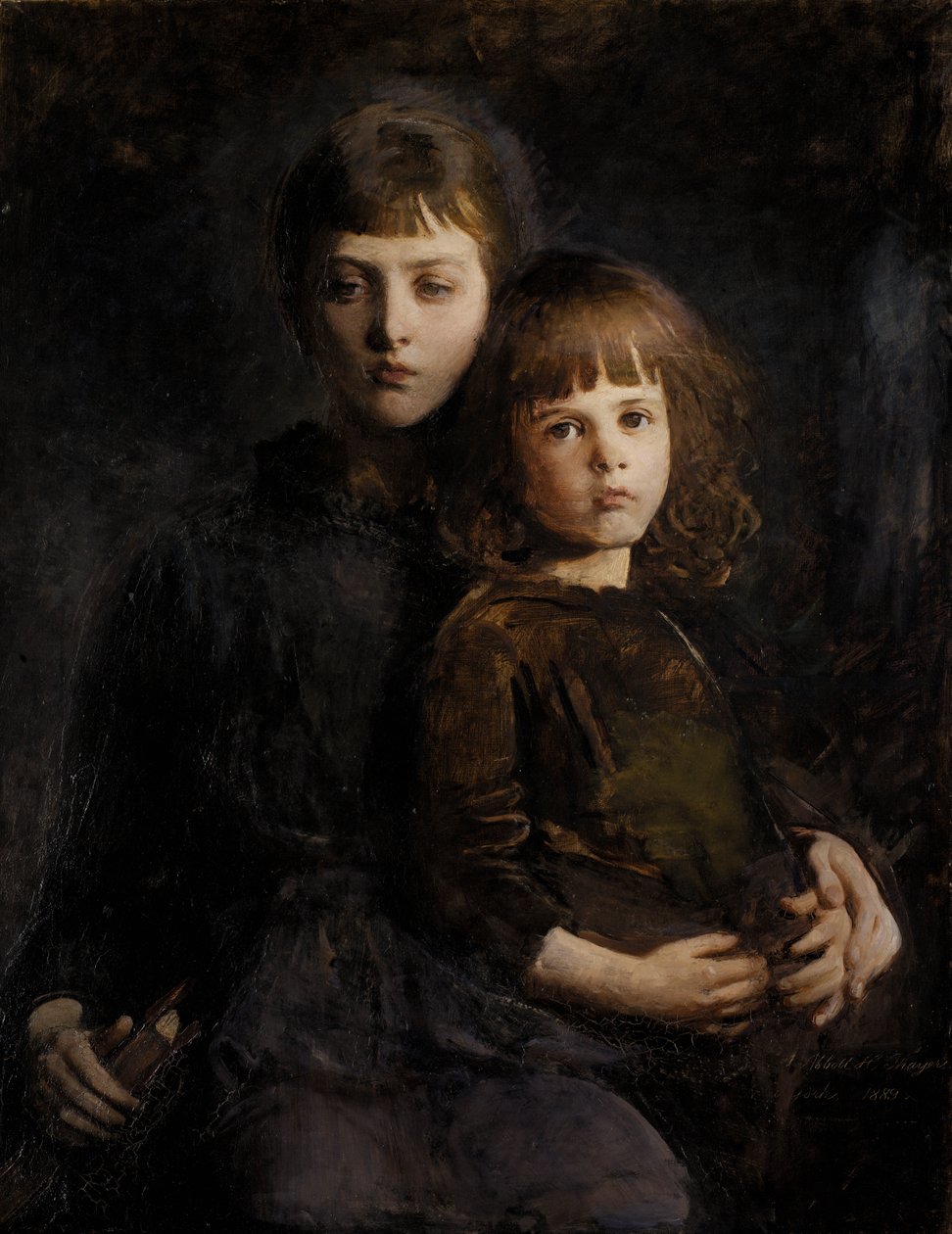 Bror och syster Mary och Gerald Thayer, 1889. av Abbott Handerson Thayer