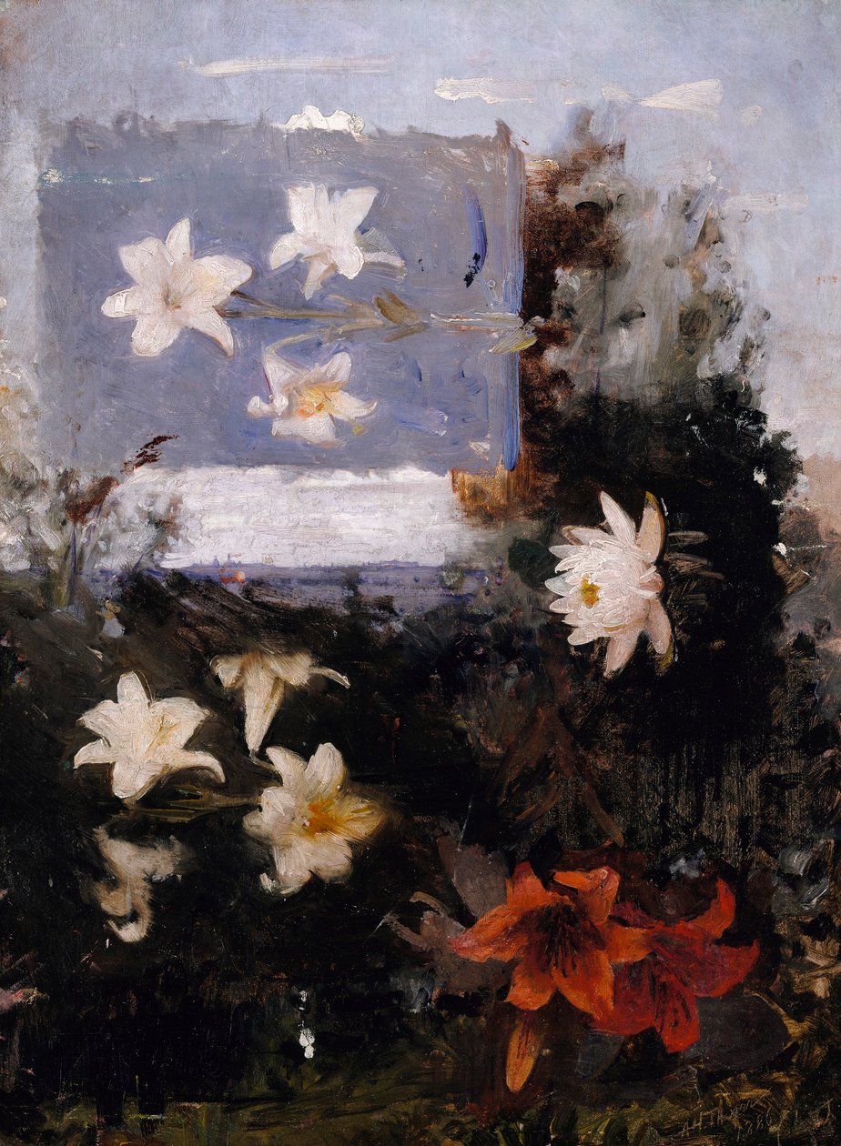 Studier av blommor av Abbott Handerson Thayer