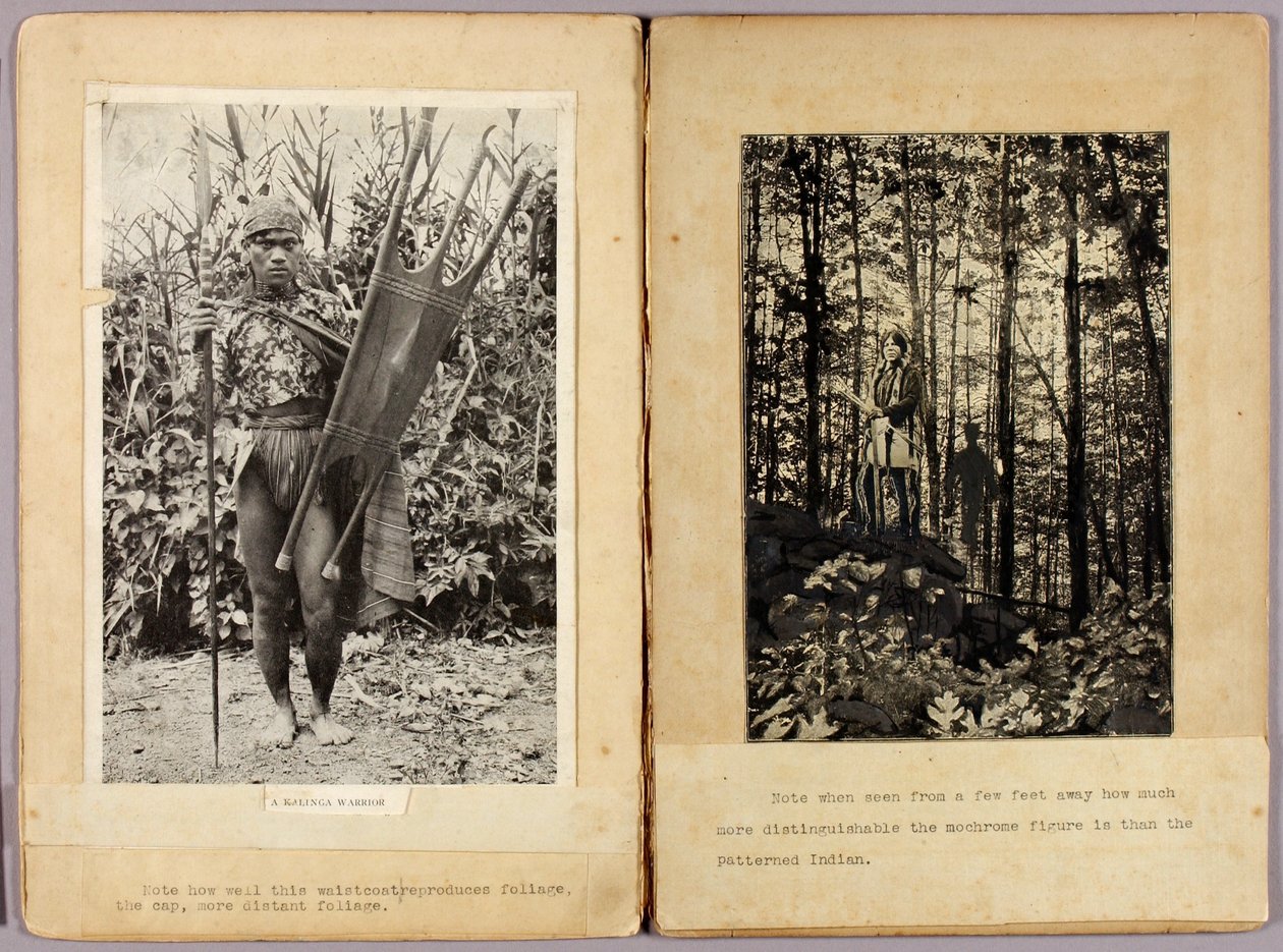 Kalinga Warriors and N. American Indians, studiemapp till boken Concealing Coloration in the Animal Kingdom av Abbott Handerson Thayer