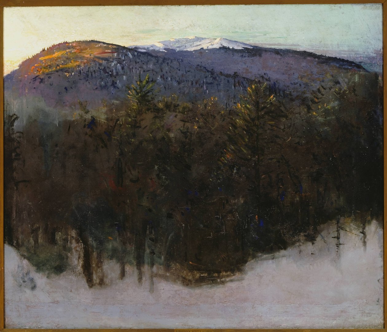 Monadnock, soluppgång vintertid av Abbott Handerson Thayer