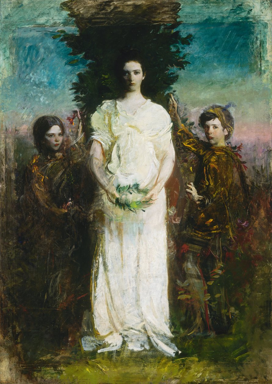 Mina barn (Mary, Gerald och Gladys Thayer) av Abbott Handerson Thayer
