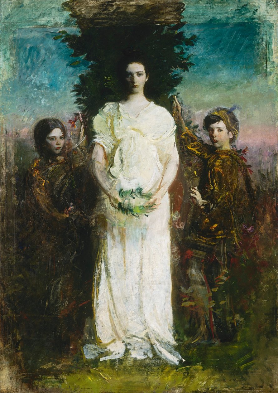 Mina barn (Mary, Gerald och Gladys Thayer) av Abbott Handerson Thayer