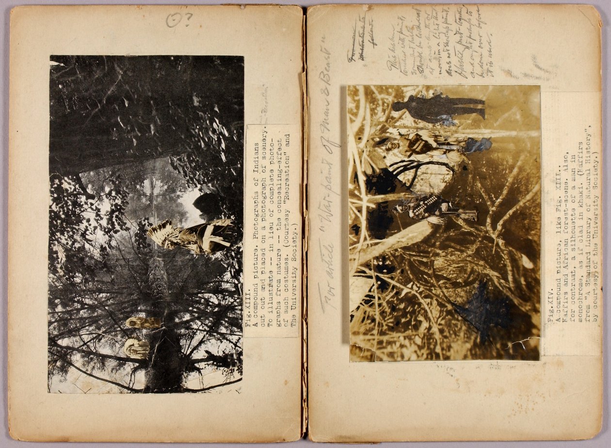 N. American Indians, studiemapp för boken "Concealing Coloration in the Animal Kingdom" (dolda färger i djurriket) av Abbott Handerson Thayer