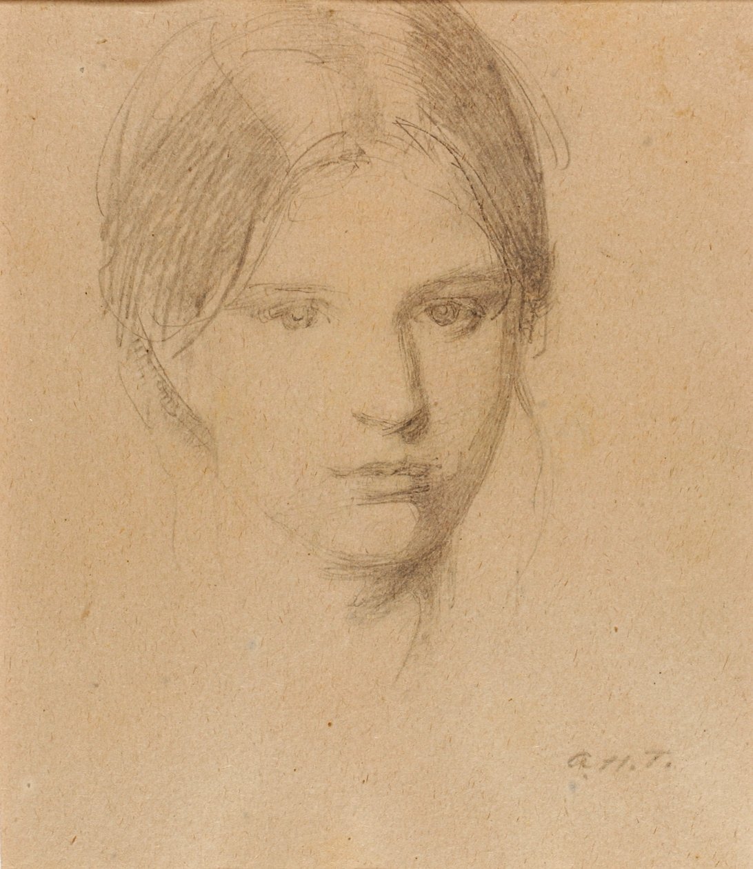 Porträtt av konstnärens dotter Mary av Abbott Handerson Thayer