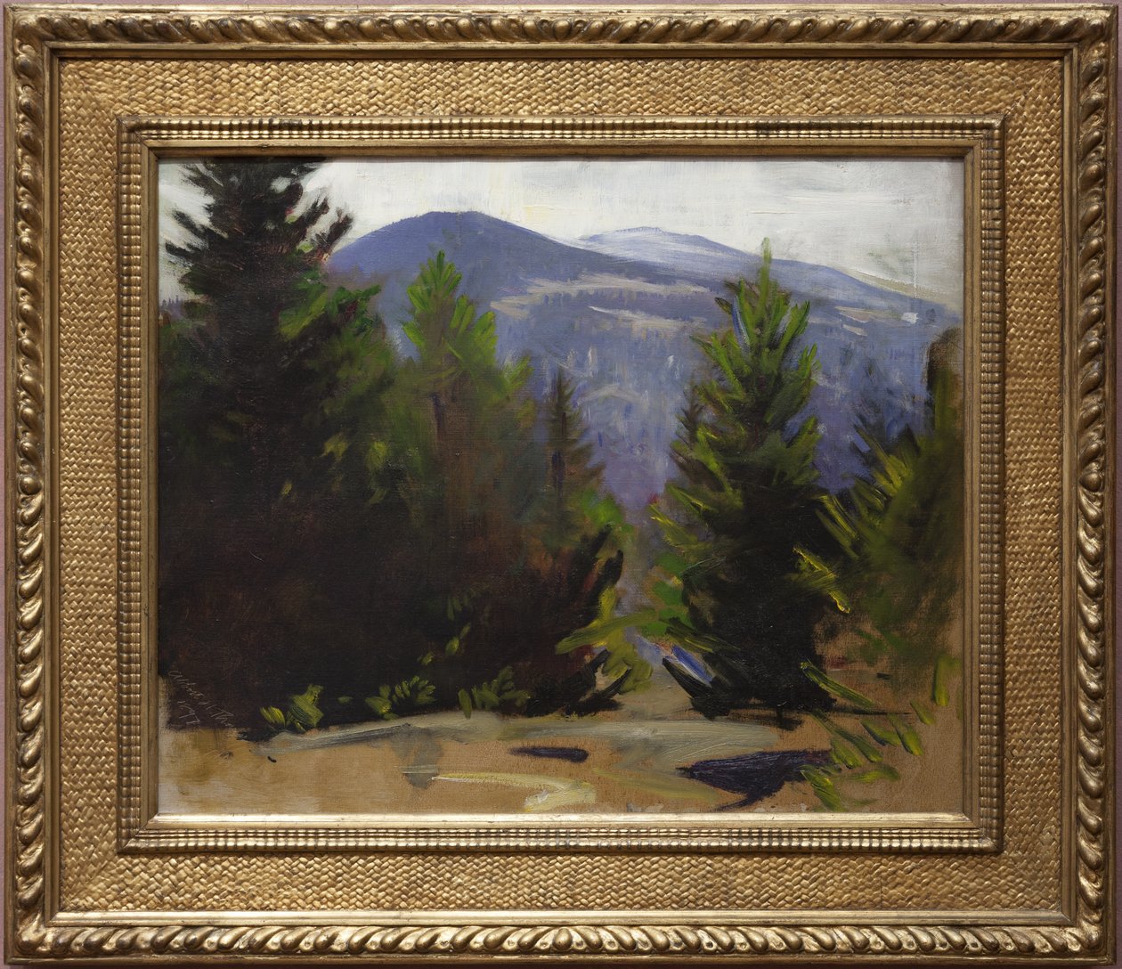 Skiss av Monadnock Mountain, 1897 av Abbott Handerson Thayer