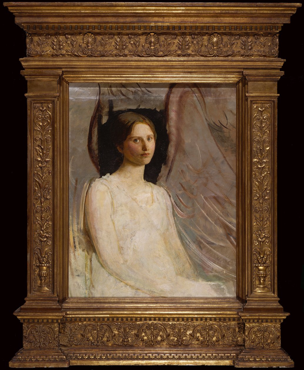 Studie för Sittande ängel av Abbott Handerson Thayer
