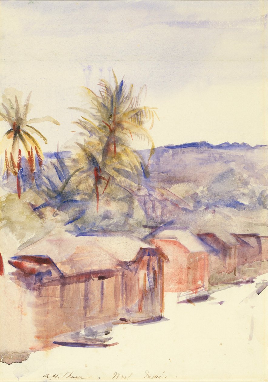 Village Street, Dominica av Abbott Handerson Thayer