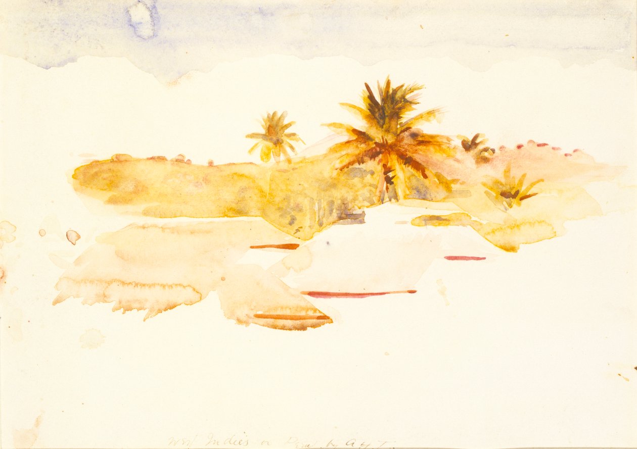 Västindien, n.d. av Abbott Handerson Thayer