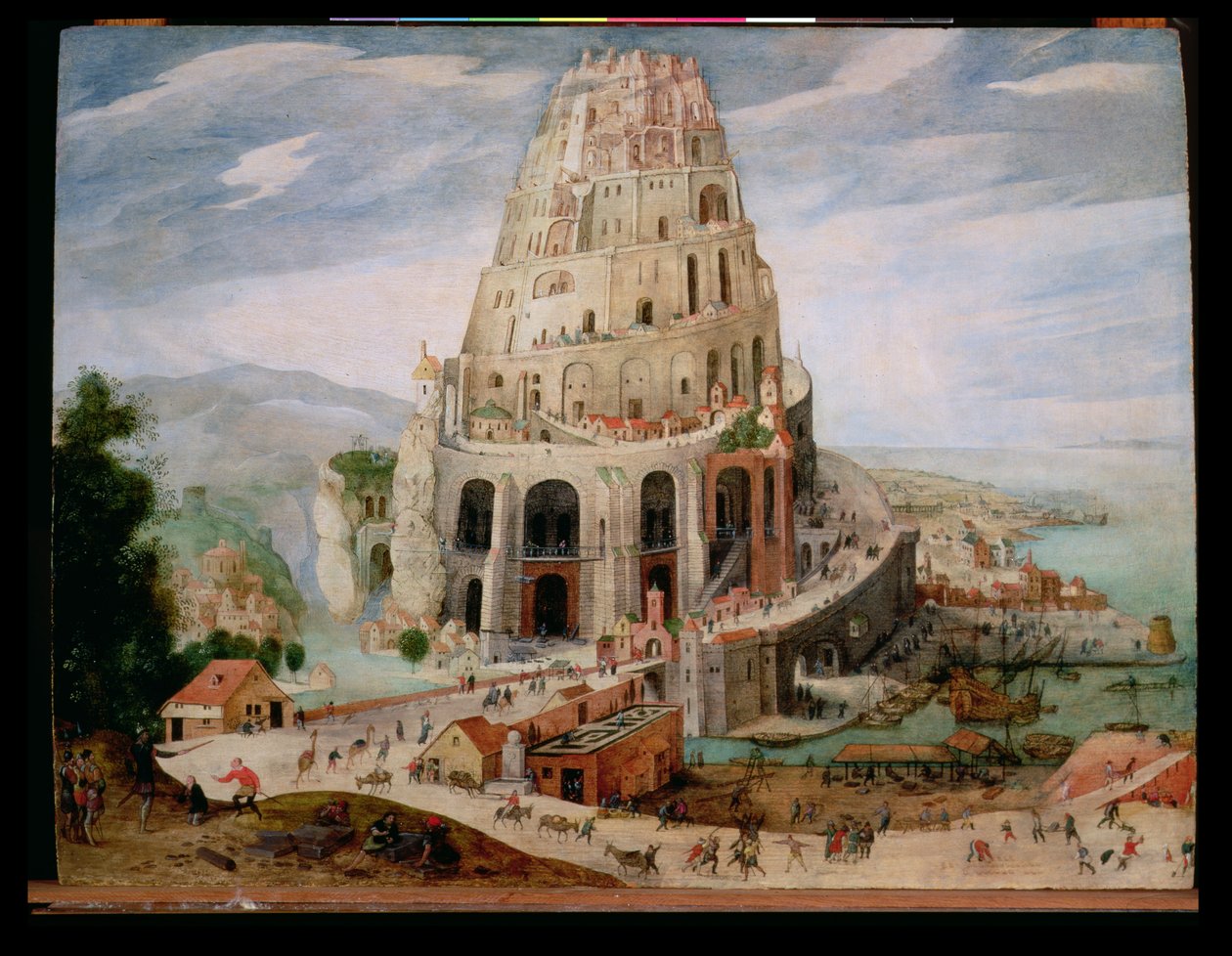 Babels torn (panel) av Abel Grimmer or Grimer