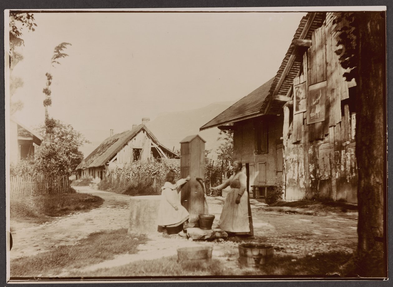 Aix les Bains - nära den stora hamnen, 27 juni 1902 (utskriftspapper i gelatinsilver) av Abel Marie Nicolas Boulineau