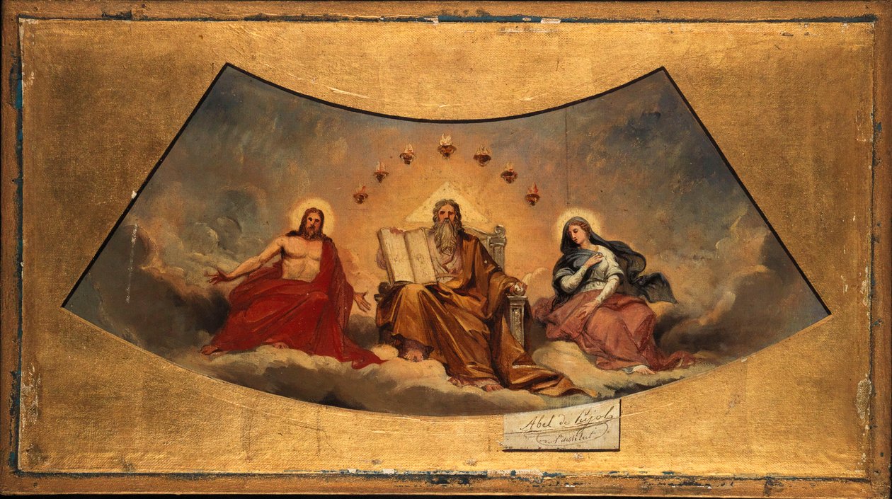 Franska: Le Père éternel, le Christ et la Vierge av Abel de Pujol