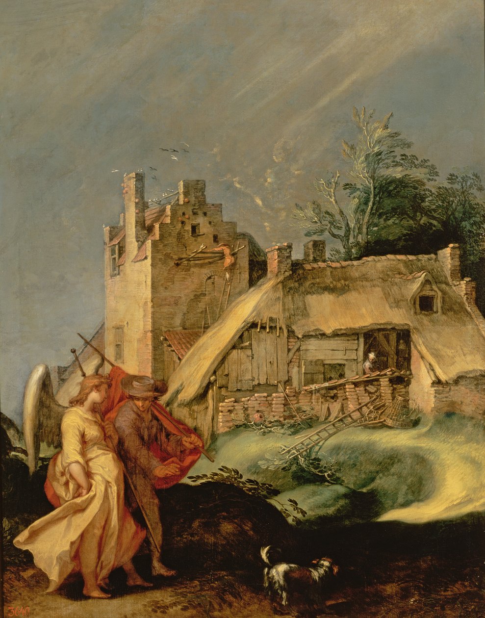 Landskap med Tobias och ängeln, 1610-15 av Abraham Bloemaert