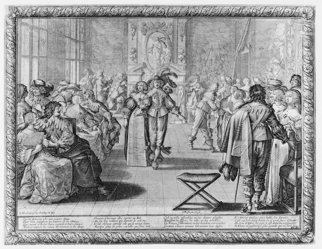 En hovbal, ca 1630 av Abraham Bosse