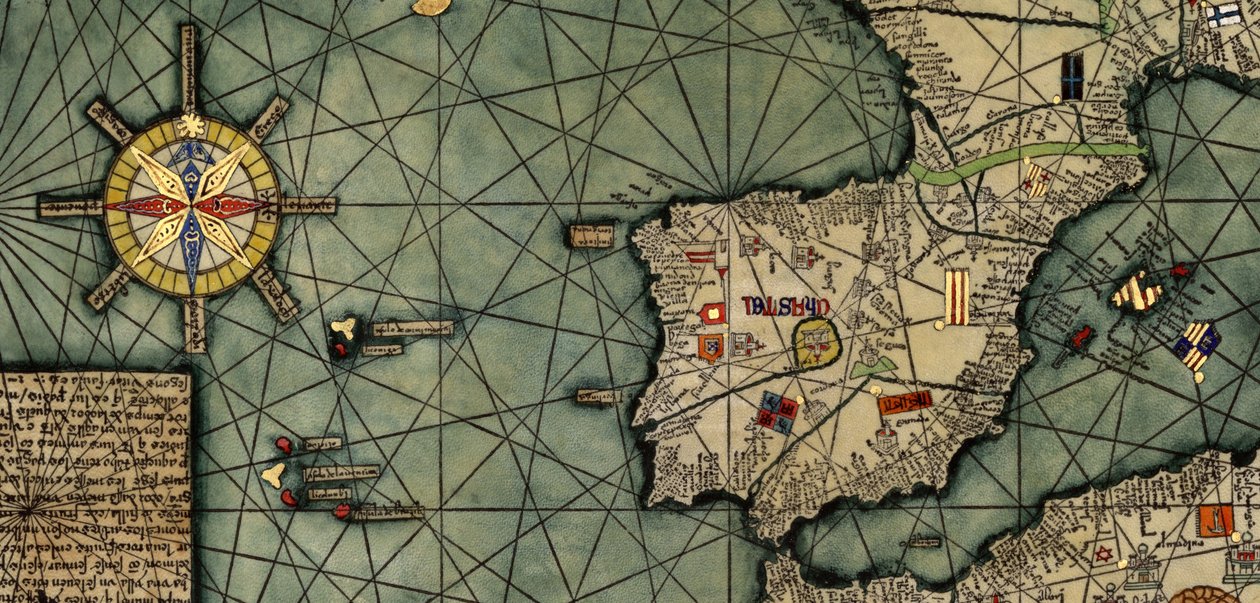 Spanien och Atlanten i den katalanska atlasen av Abraham Cresques