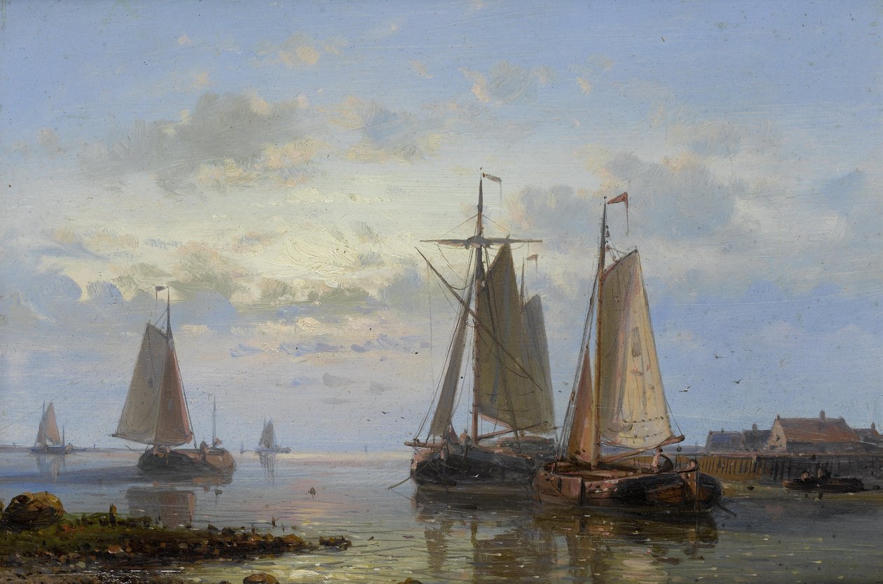 Evening on the estuary av Abraham Hulk